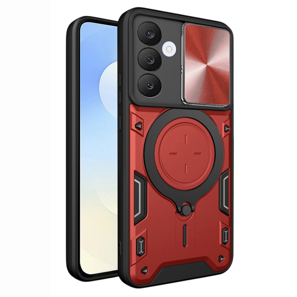Techsuit CamGuard Pro pro Samsung Galaxy S25 FE červený