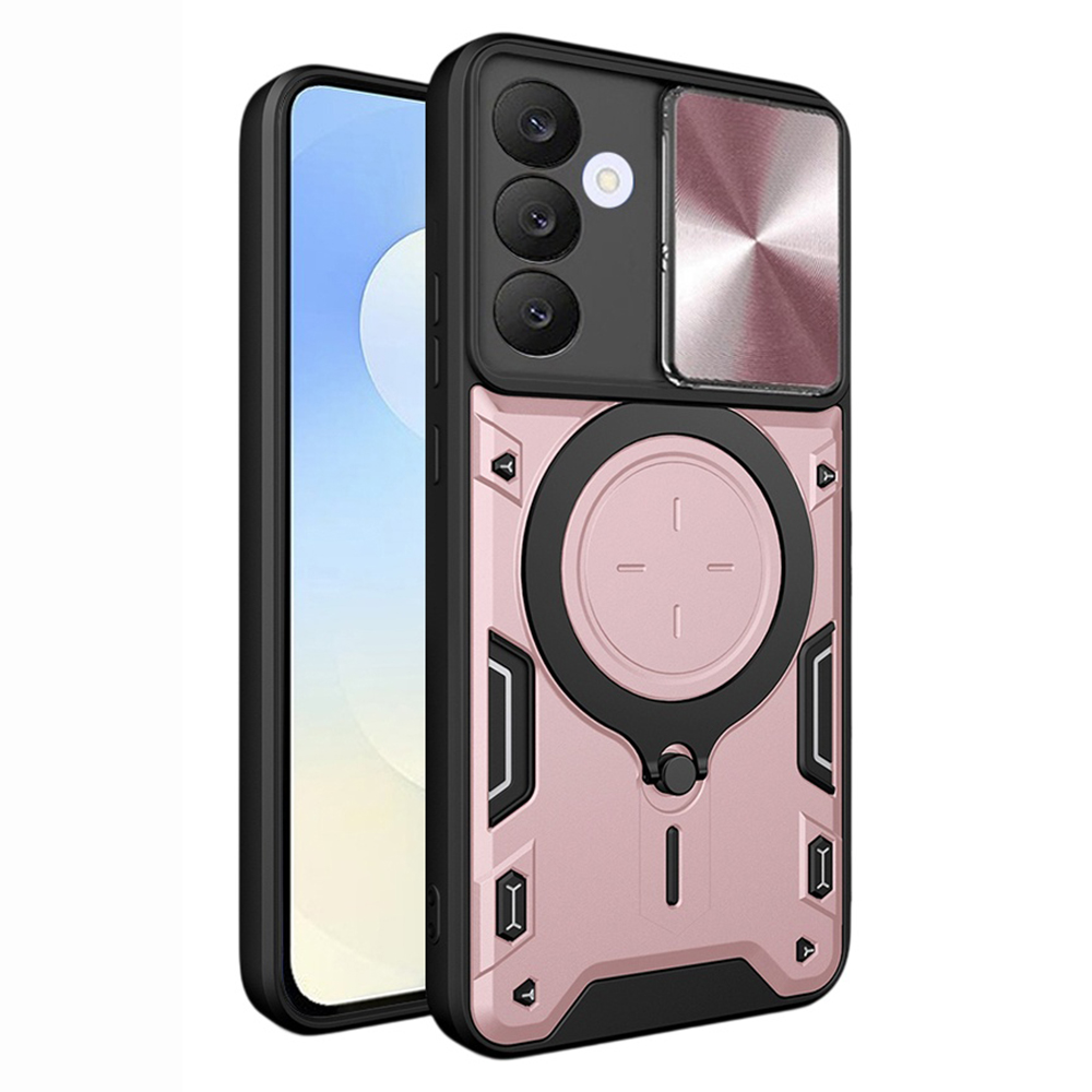 Ochranné pouzdro Techsuit CamGuard Pro pro Samsung Galaxy S25 FE růžově zlatá