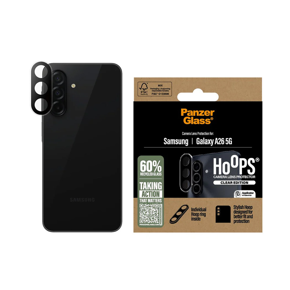 PanzerGlass® Hoops® ochrana čočky fotoaparátu Samsung Galaxy A26 5G průhledná