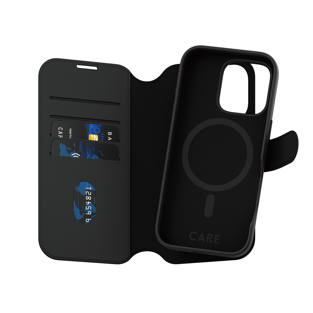 Pouzdro PanzerGlass CARE Feature MagSafe Tango Two-in-One Wallet iPhone 16 Pro černé