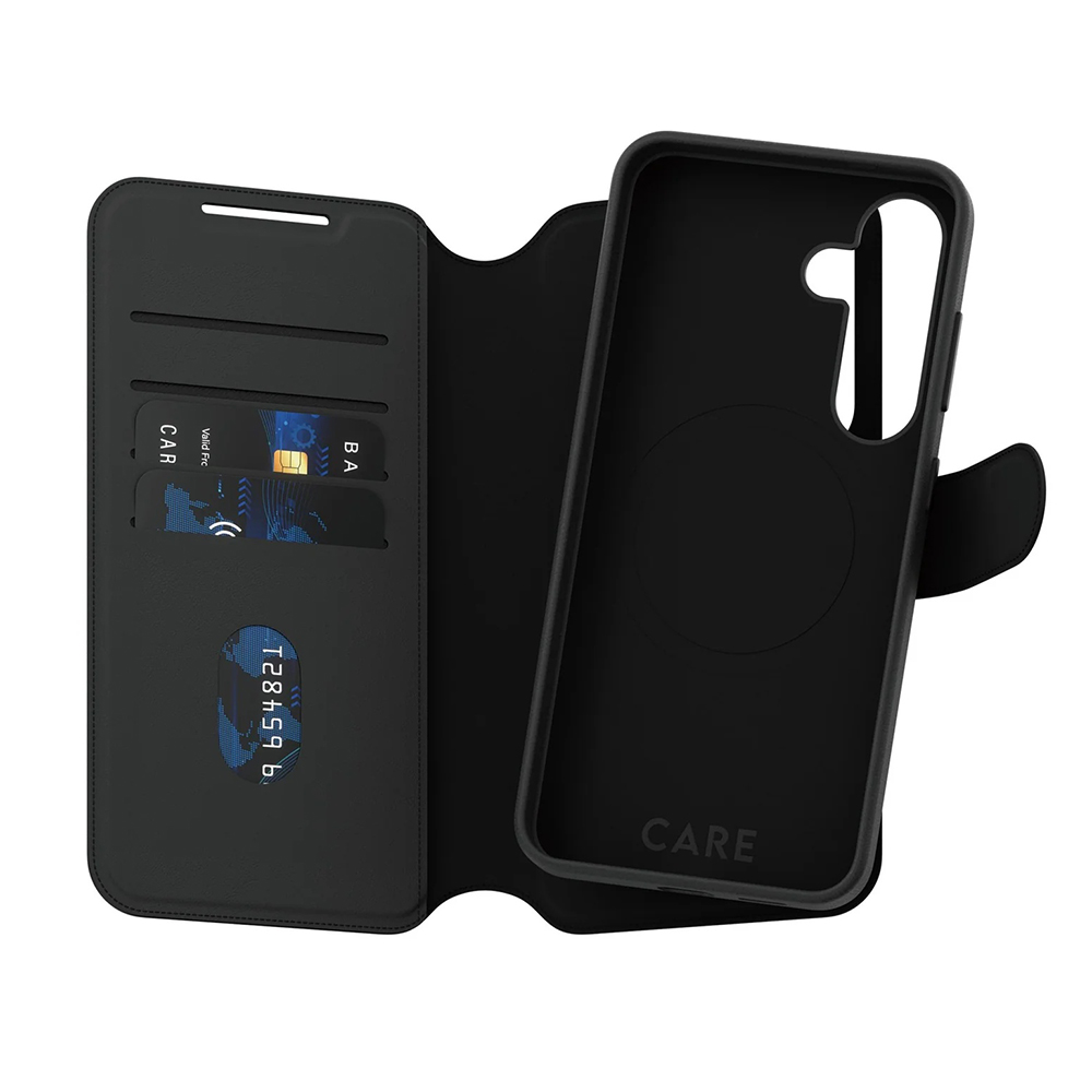 Pouzdro PanzerGlass CARE Feature Case Tango Two-in-One Wallet Samsung Galaxy S25 černé
