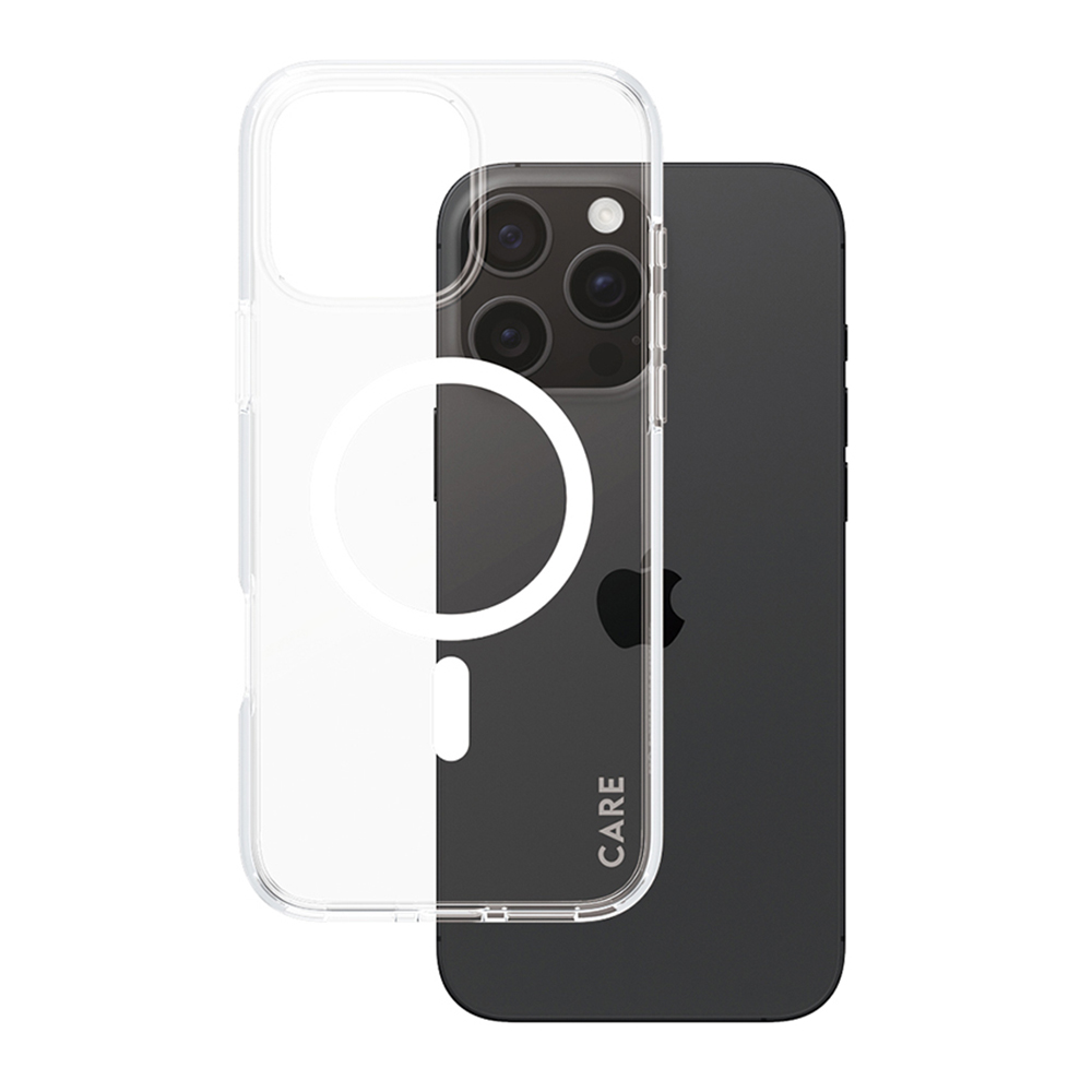 PanzerGlass® CARE Flagship Urban Combat bílý MagSafe iPhone 16 Pro Max průhledný