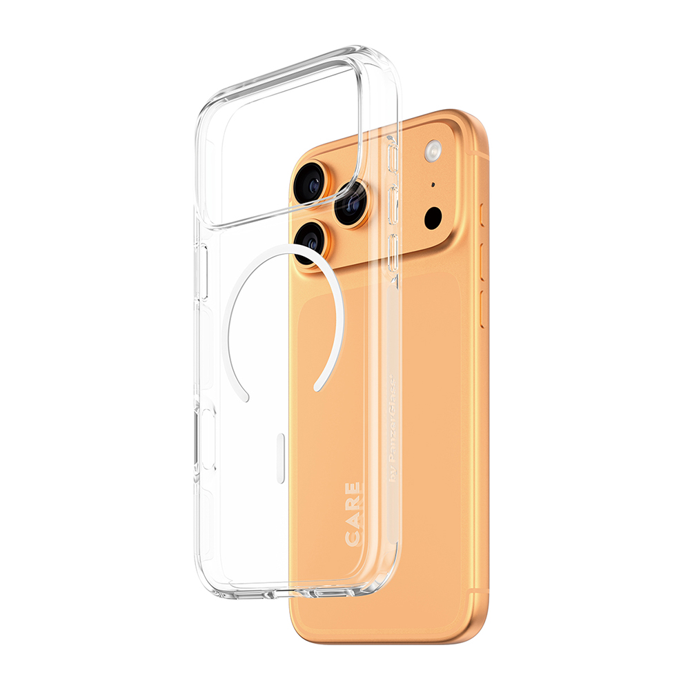 PanzerGlass® CARE Flagship Urban Explorer bílý MagSafe iPhone 17 Pro průhledný