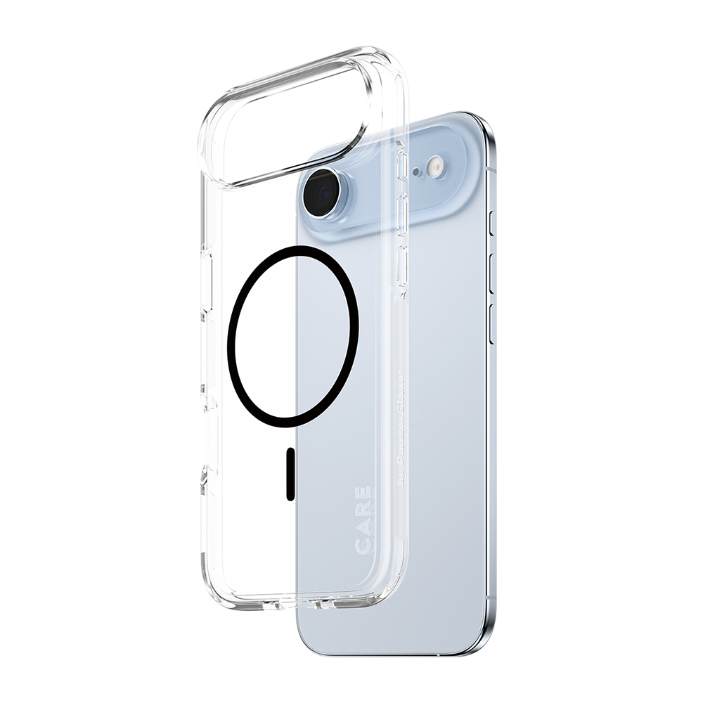 PanzerGlass® CARE Flagship Urban Explorer černý MagSafe iPhone 17 Air průhledný