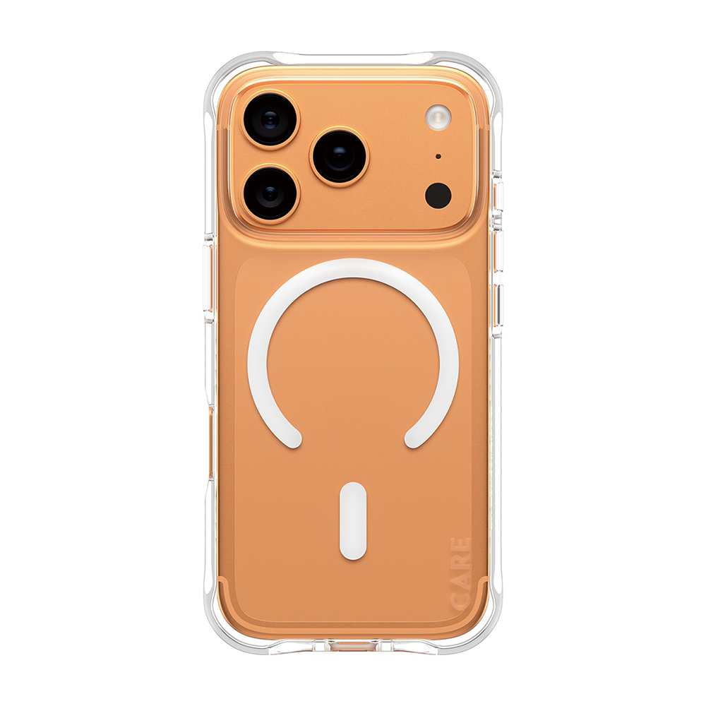 PanzerGlass® CARE Fashionable pouzdro s bílým MagSafe iPhone 17 Pro průhledné