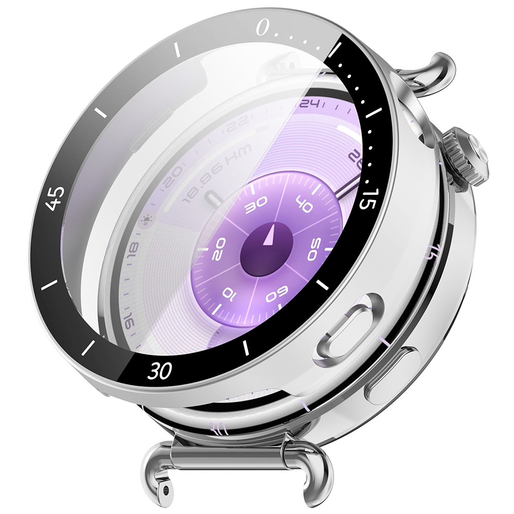 Techsuit Defense360 Pro rámeček a ochrana displeje Huawei Watch GT 6 41mm stříbrná