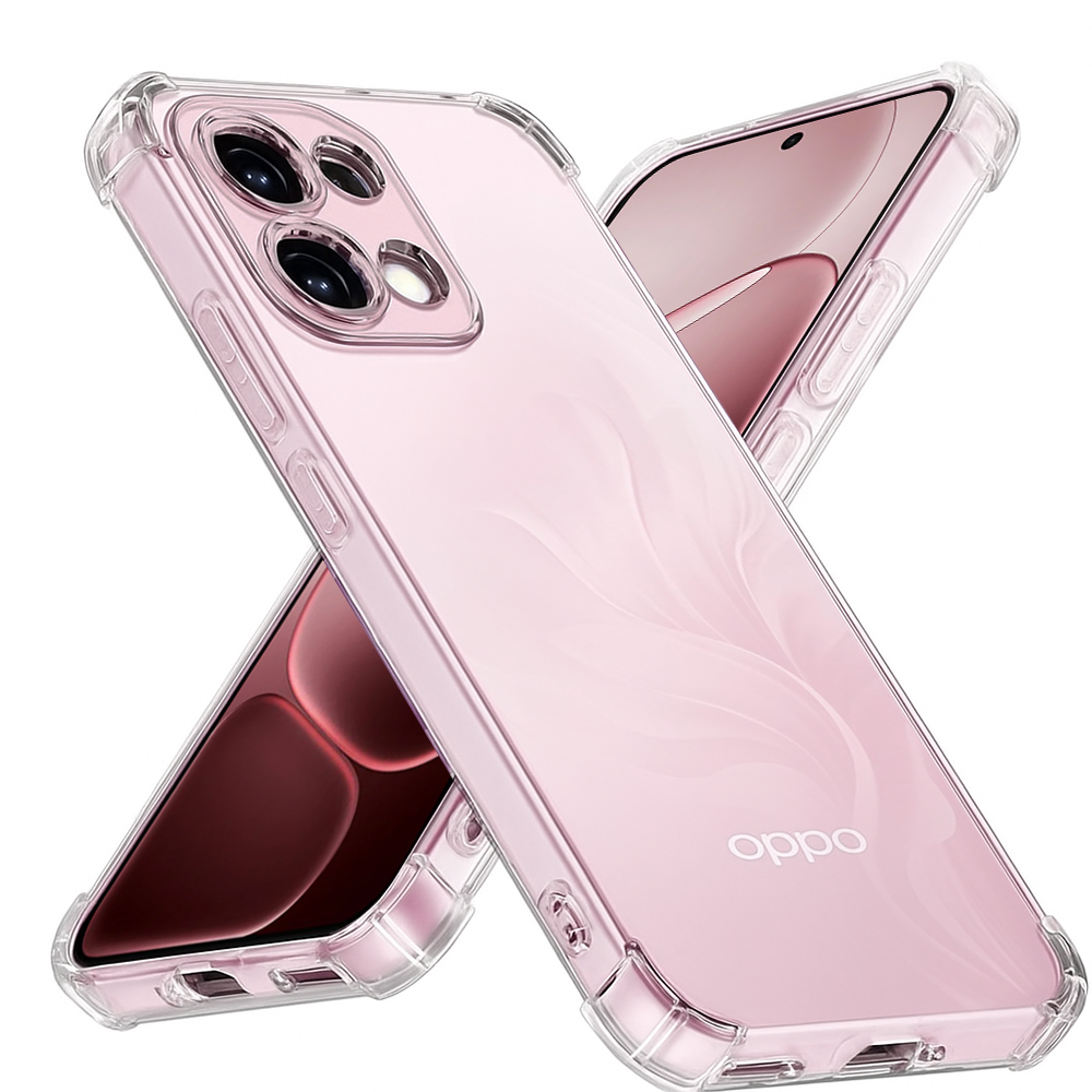 Techsuit Shockproof průhledný silikonový obal pro Oppo A6 Pro 4G A6 Pro 5G průhledný