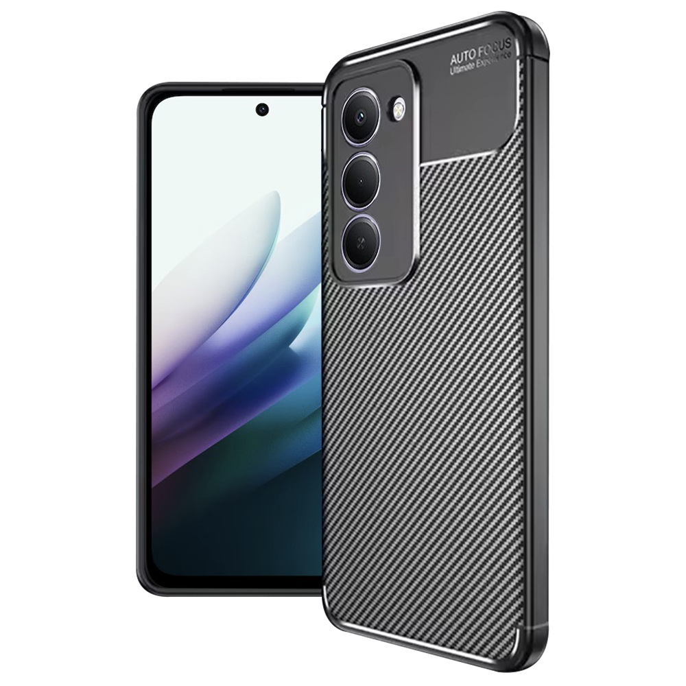 Pouzdro Techsuit CarbonFiber pro Xiaomi Redmi 15 4G / 5G černé