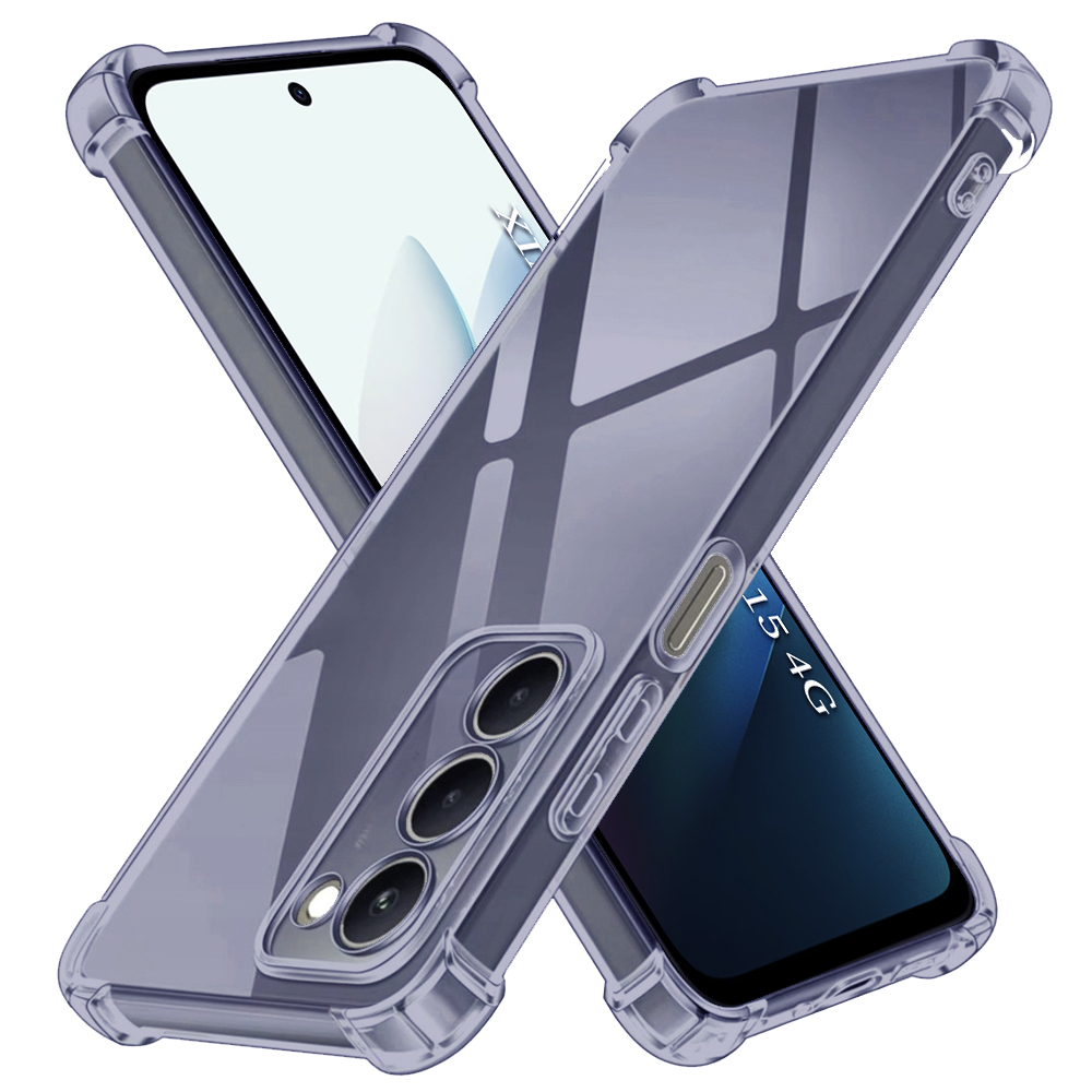 Techsuit Shockproof průhledný silikon Xiaomi Redmi 15 4G / 5G kouřově černý