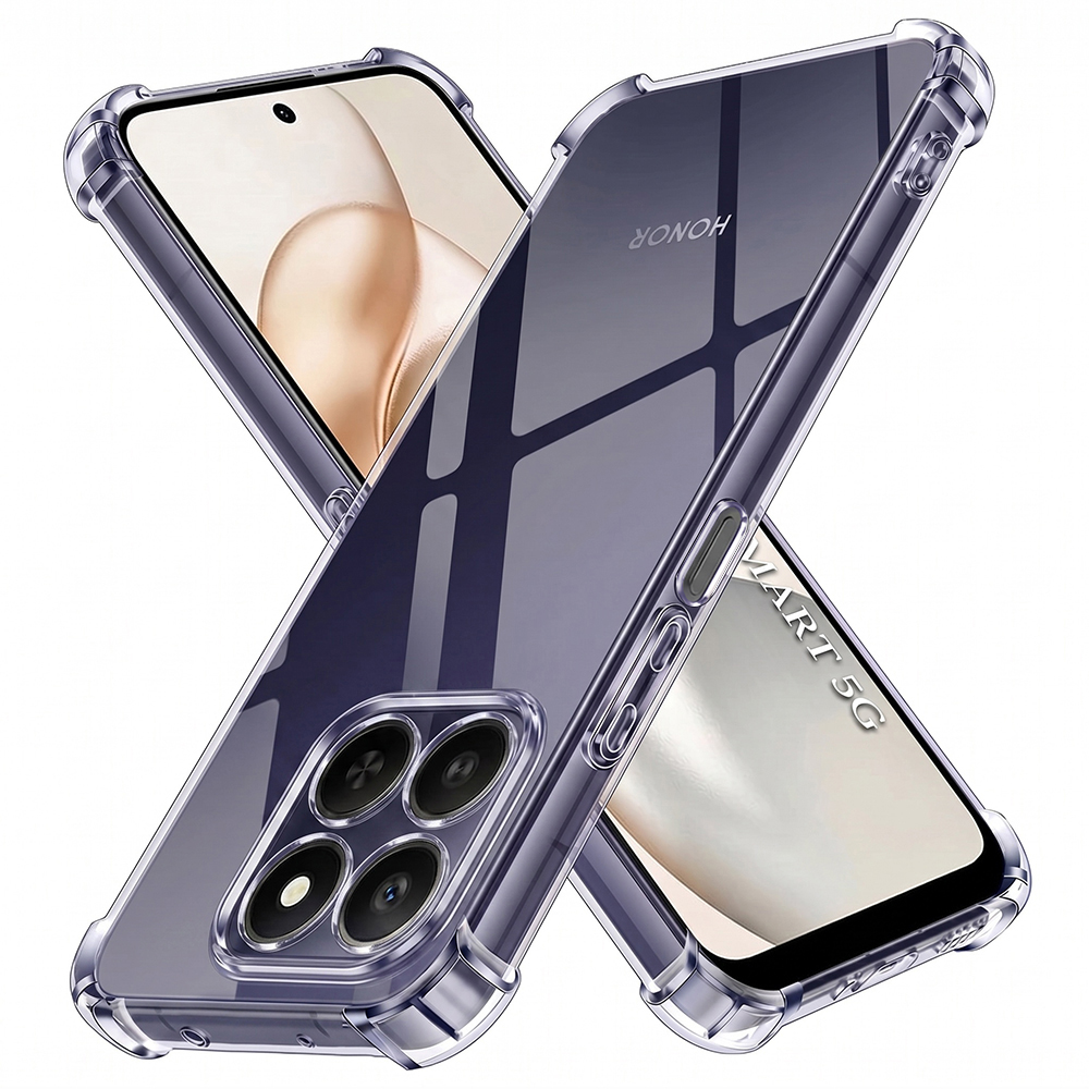 Techsuit nárazuvzdorný průhledný silikon Honor 400 Smart 5G 4G X7d kouřově černý