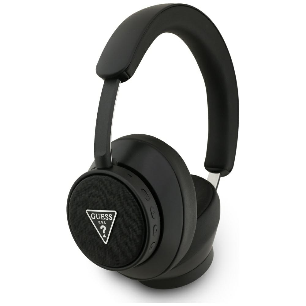 Guess Wireless Headphones Saffiano Triangle Logo GUBHC15PGMRTRK černá
