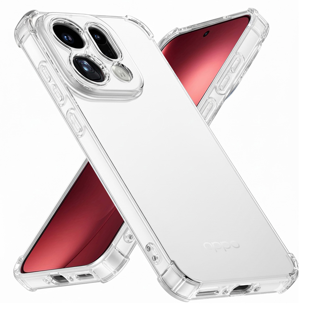 Techsuit Shockproof průhledný silikonový obal Oppo Find X9 Pro průhledný