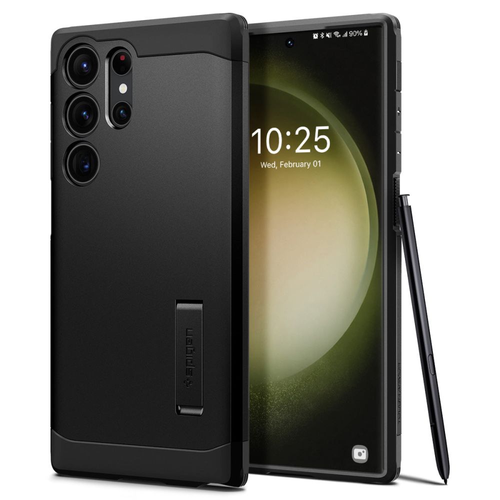 Pouzdro Spigen Tough Armor pro Samsung Galaxy S23 Ultra černé