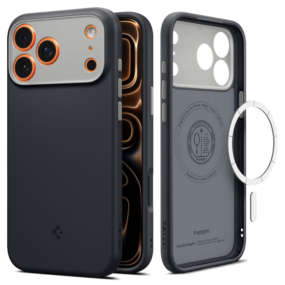 Spigen Caseology Nano Pop MagSafe pro iPhone 17 Pro Max černý sezam