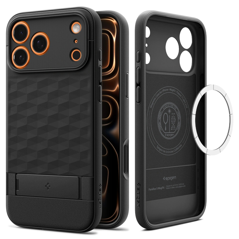 Spigen Caseology Parallax "S" MagSafe iPhone 17 Pro matná černá