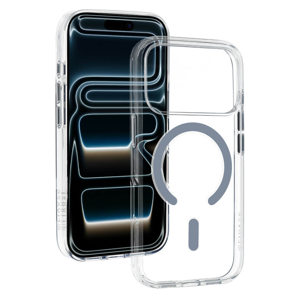 Zadní kryt Liavec Pure pro iPhone 17 Pro Max titanium