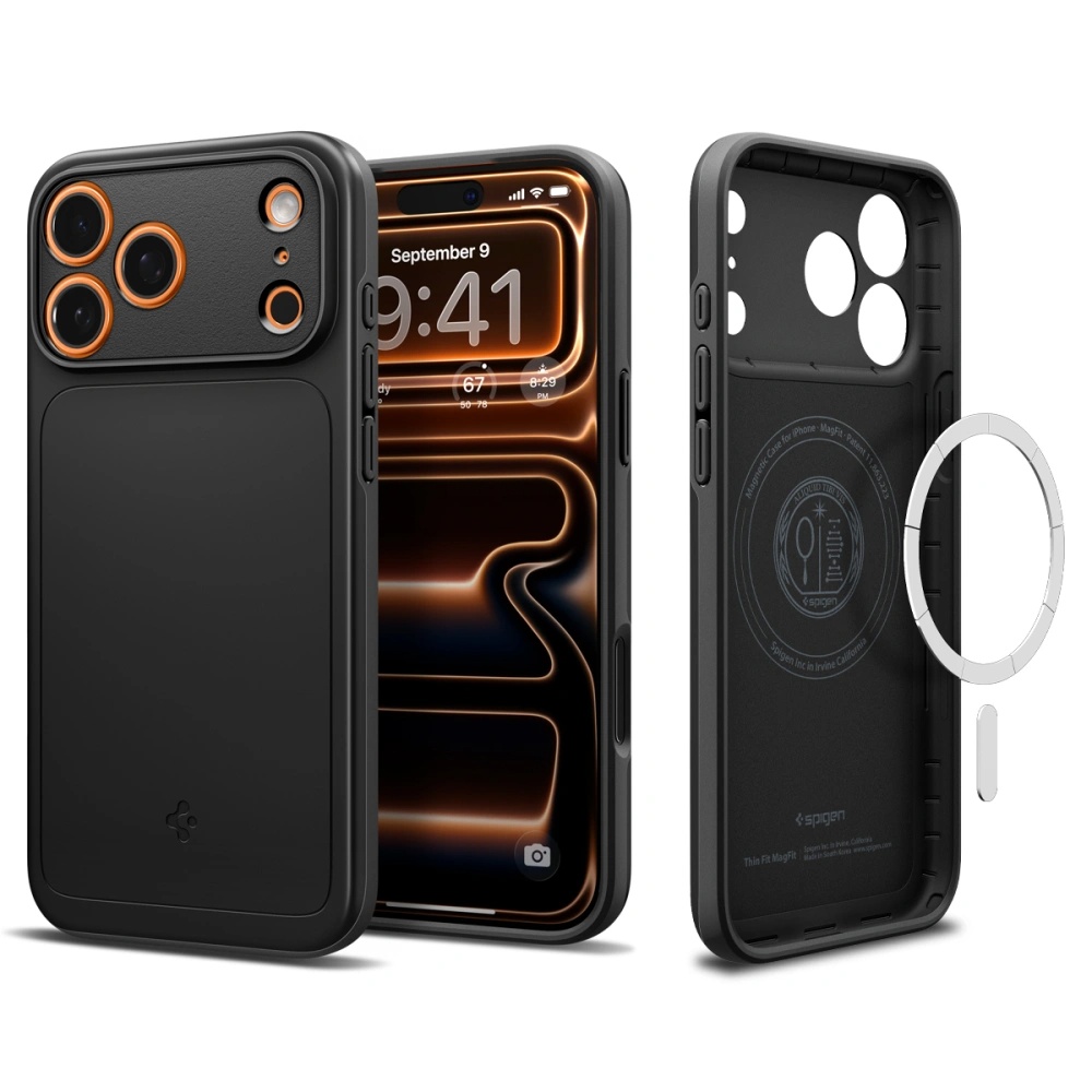 Spigen Thin Fit MagSafe iPhone 17 Pro černá