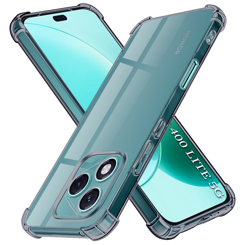 Techsuit nárazuvzdorný čirý silikonový kryt Honor 400 Lite kouřově černá