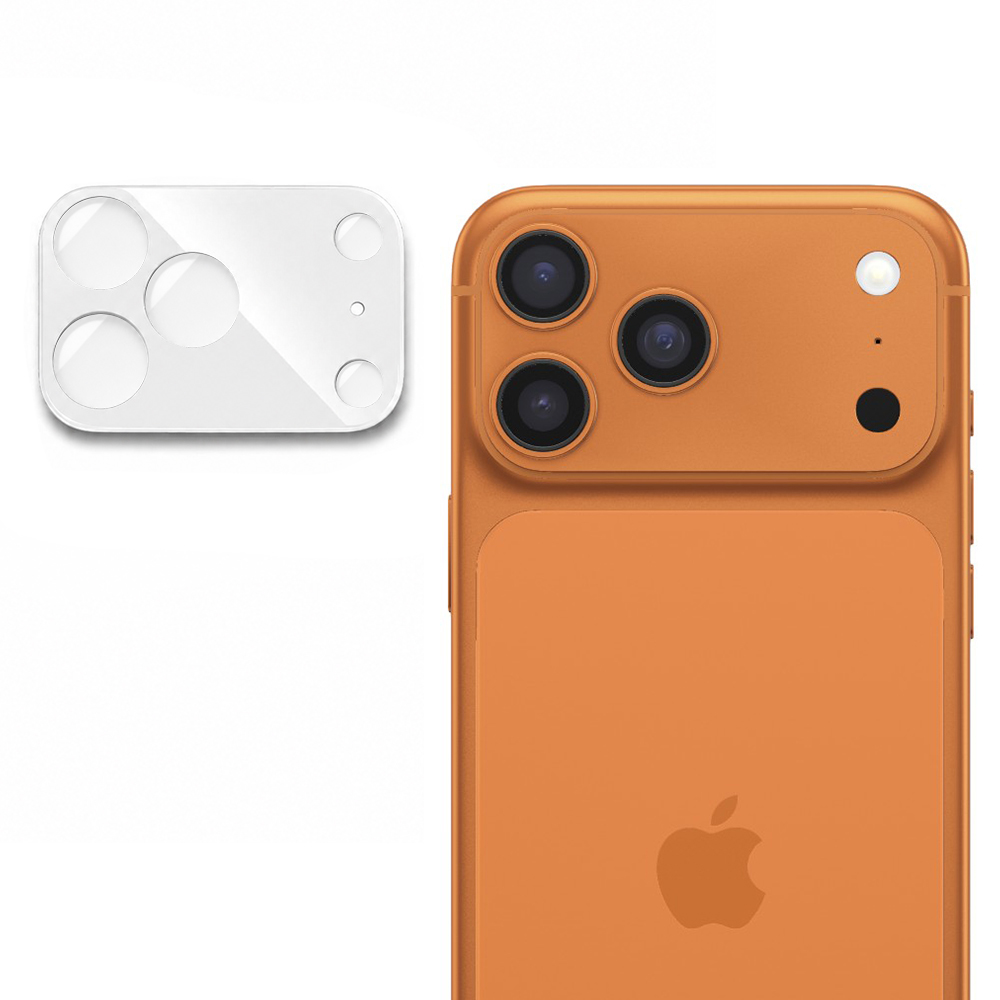 Techsuit celoplošné sklo na fotoaparát iPhone 17 Pro Max stříbrné