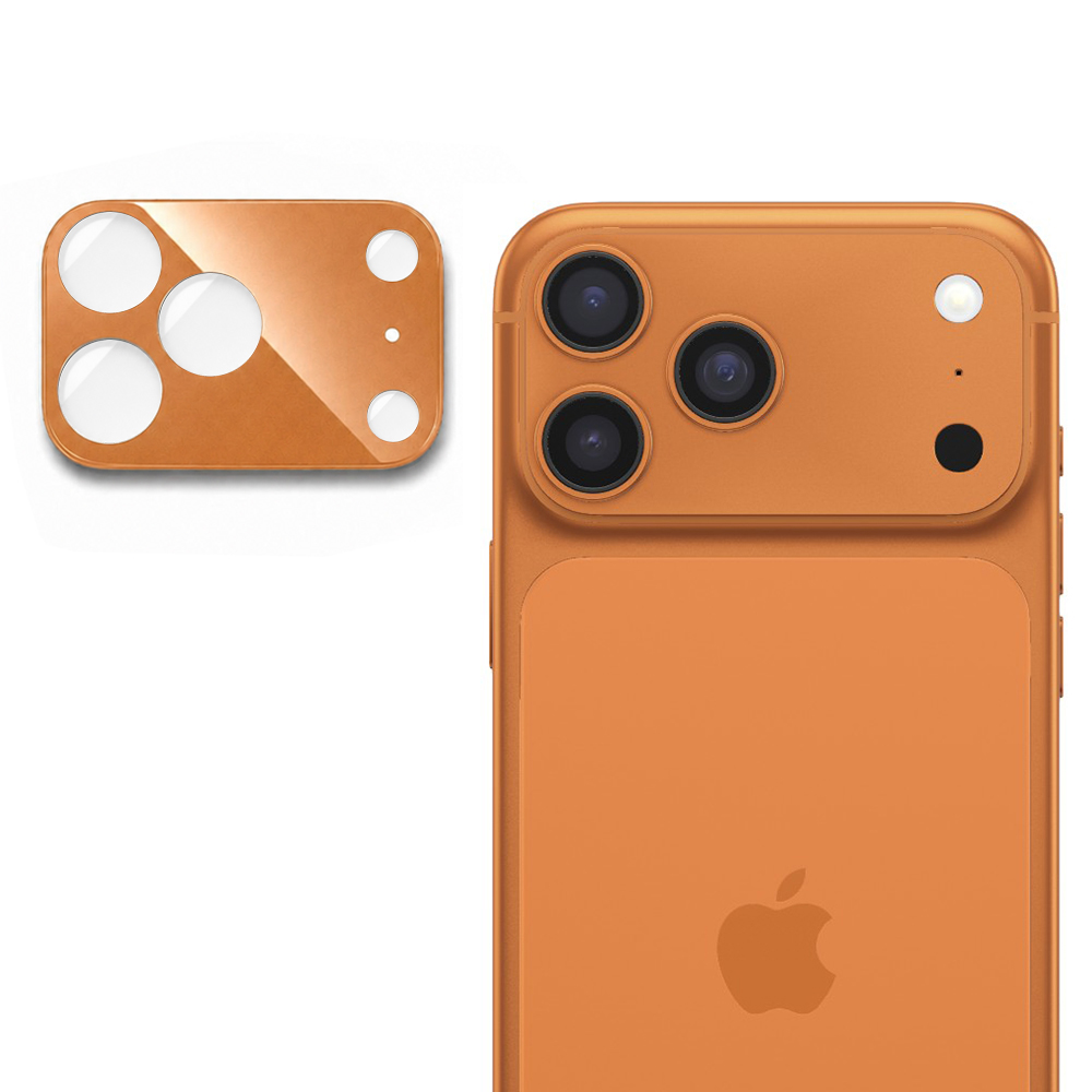 Techsuit kompletní sklo kamery iPhone 17 Pro Max oranžové