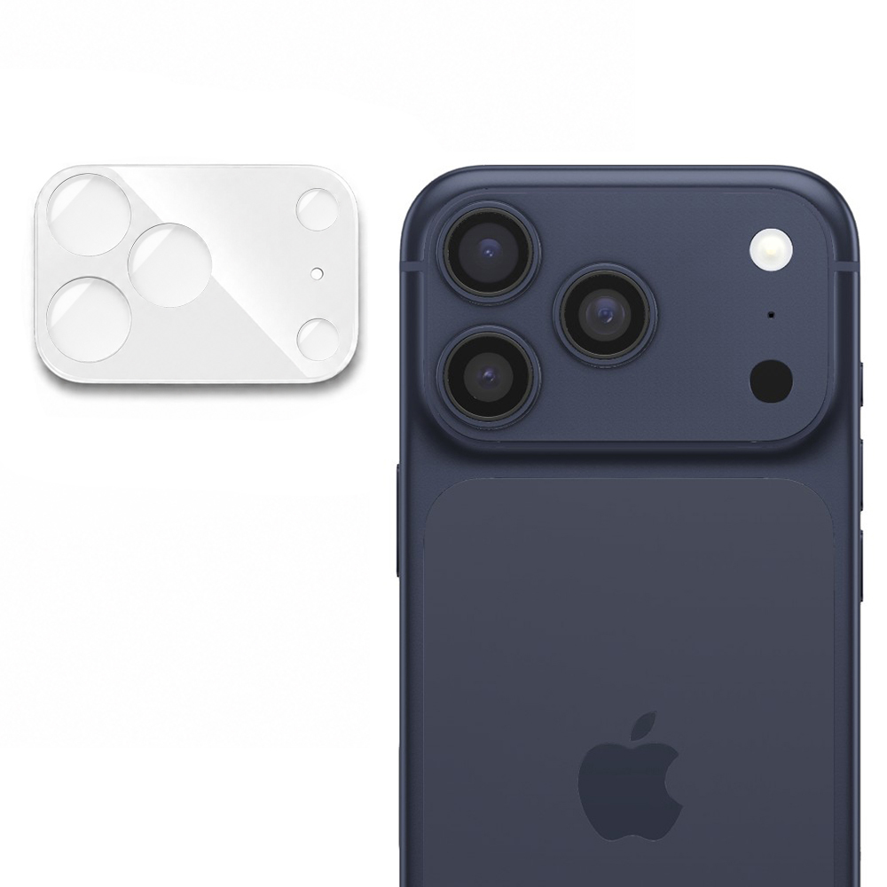 Techsuit celoplošné sklo na fotoaparát iPhone 17 Pro stříbrné