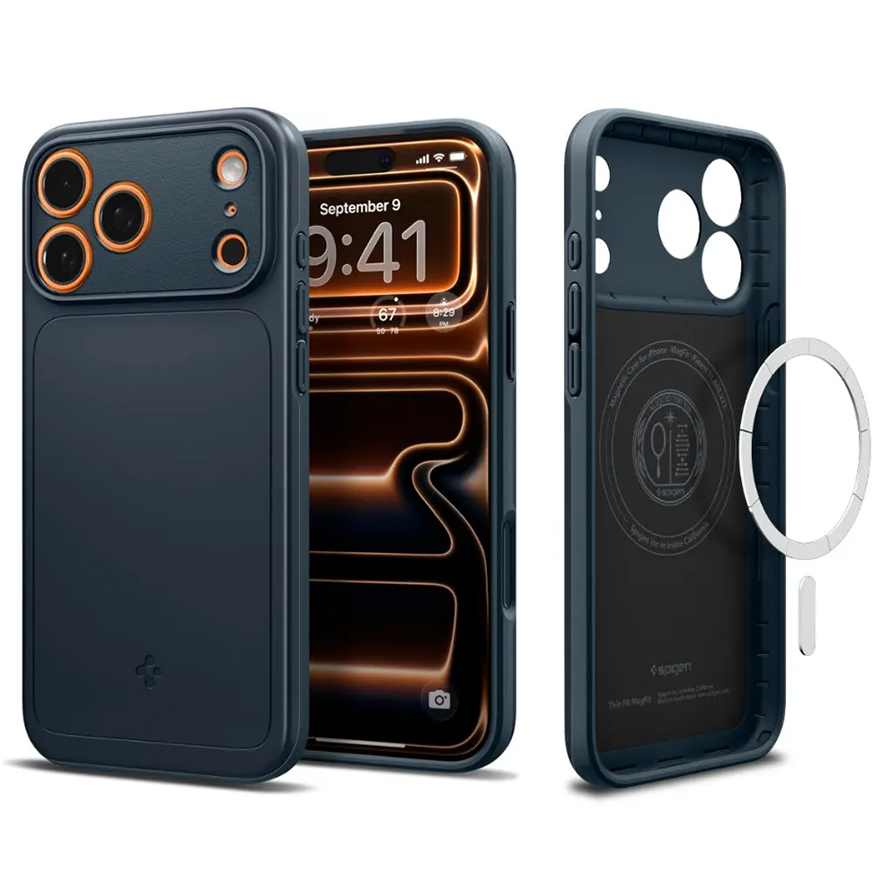 Spigen Thin Fit MagSafe pro iPhone 17 Pro Max Metal Slate