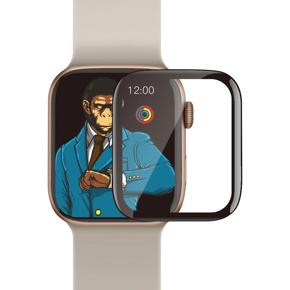 Blueo ochranná fólie High Molecule s lokátorem Apple Watch 4/5/6/SE/SE 2 (40mm) černá