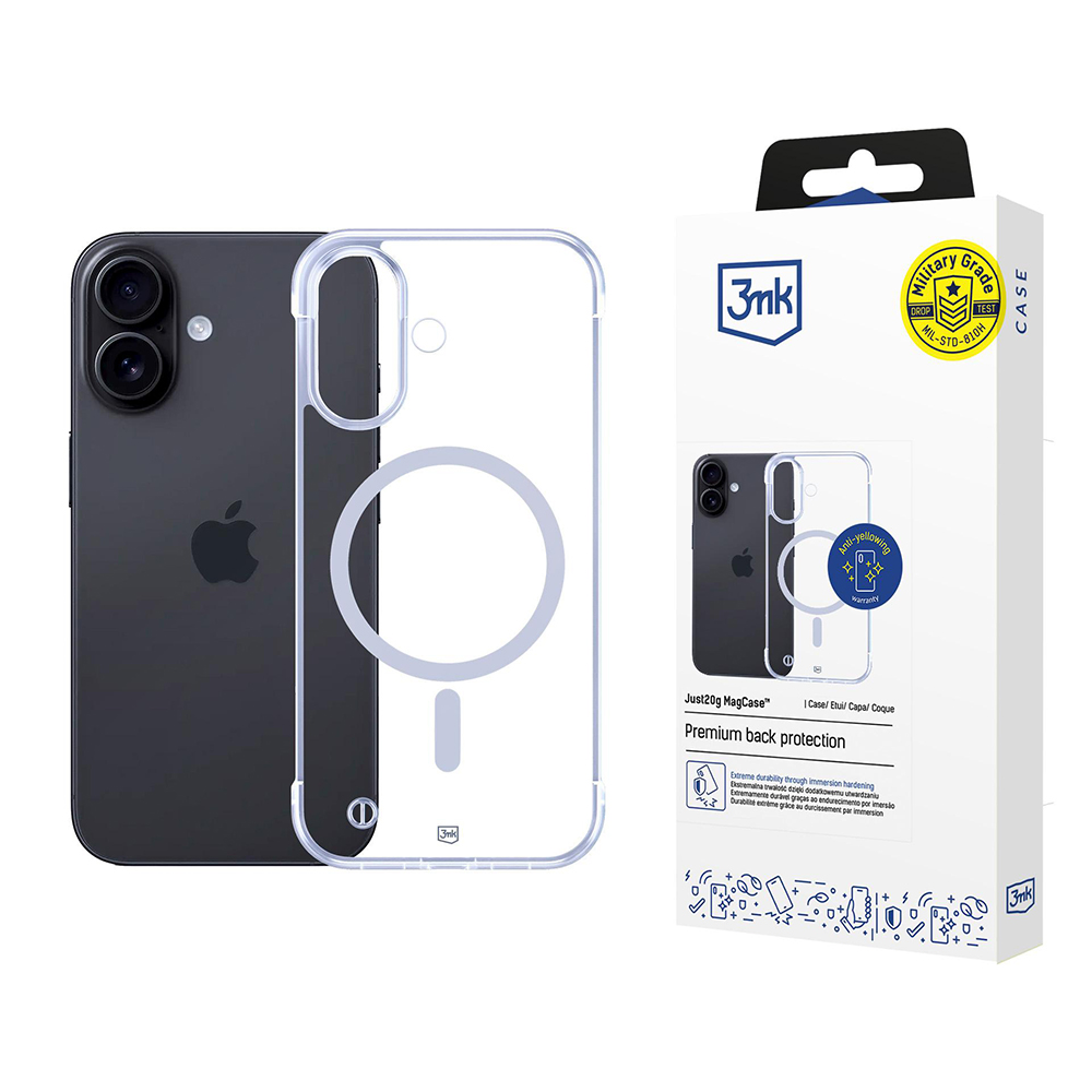 3mk Just20g MagCase iPhone 17 průhledný
