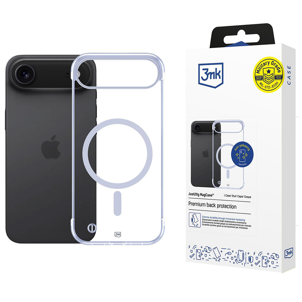 3mk Just20g MagCase iPhone 17 Air průhledný