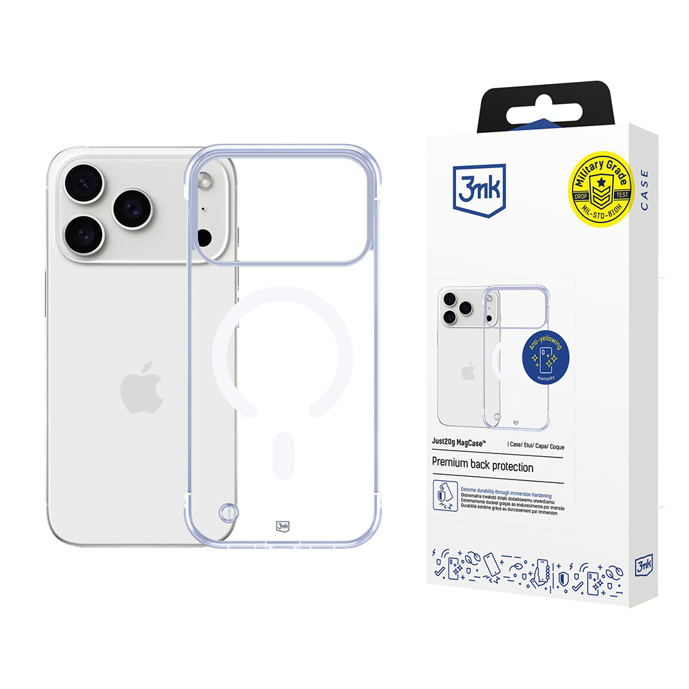3mk Just20g MagCase iPhone 17 Pro průhledný