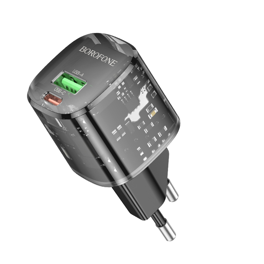 Borofone síťová nabíječka Sunlight BN17 USB-C USB-A PD20W QC30