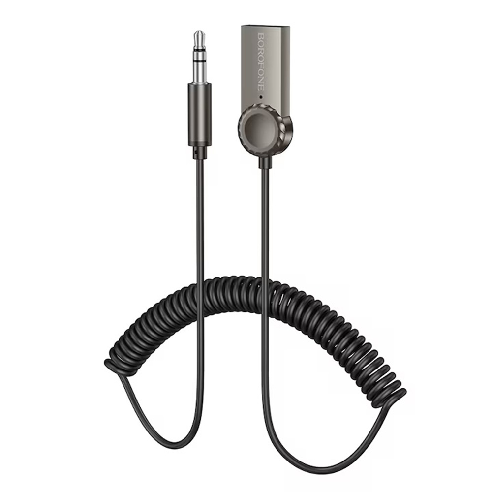 Borofone bluetooth V5.0 adaptér Peaceful BC56 jack 3.5mm šedý