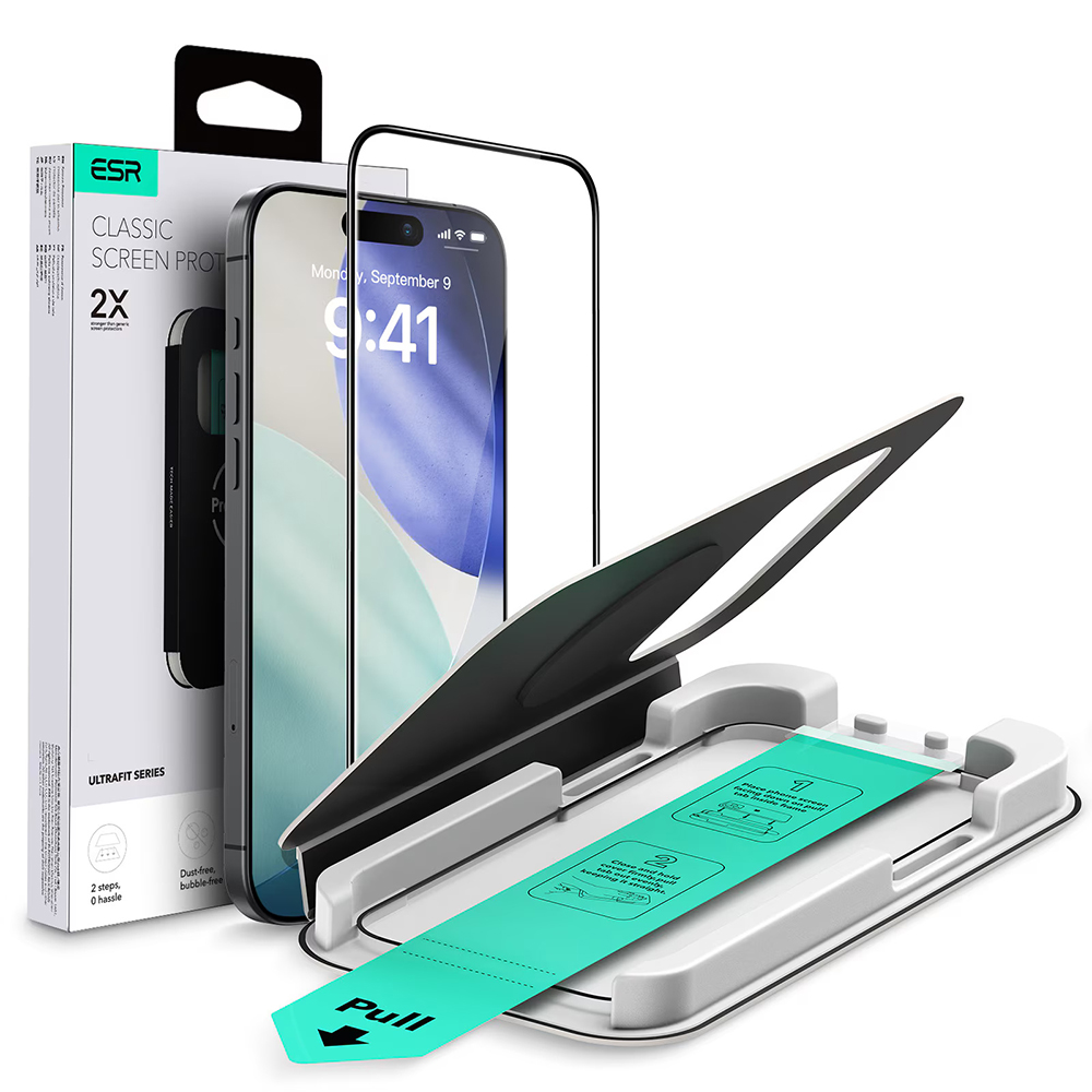 ESR tvrzené sklo UltraFit iPhone 17 Air průhledné