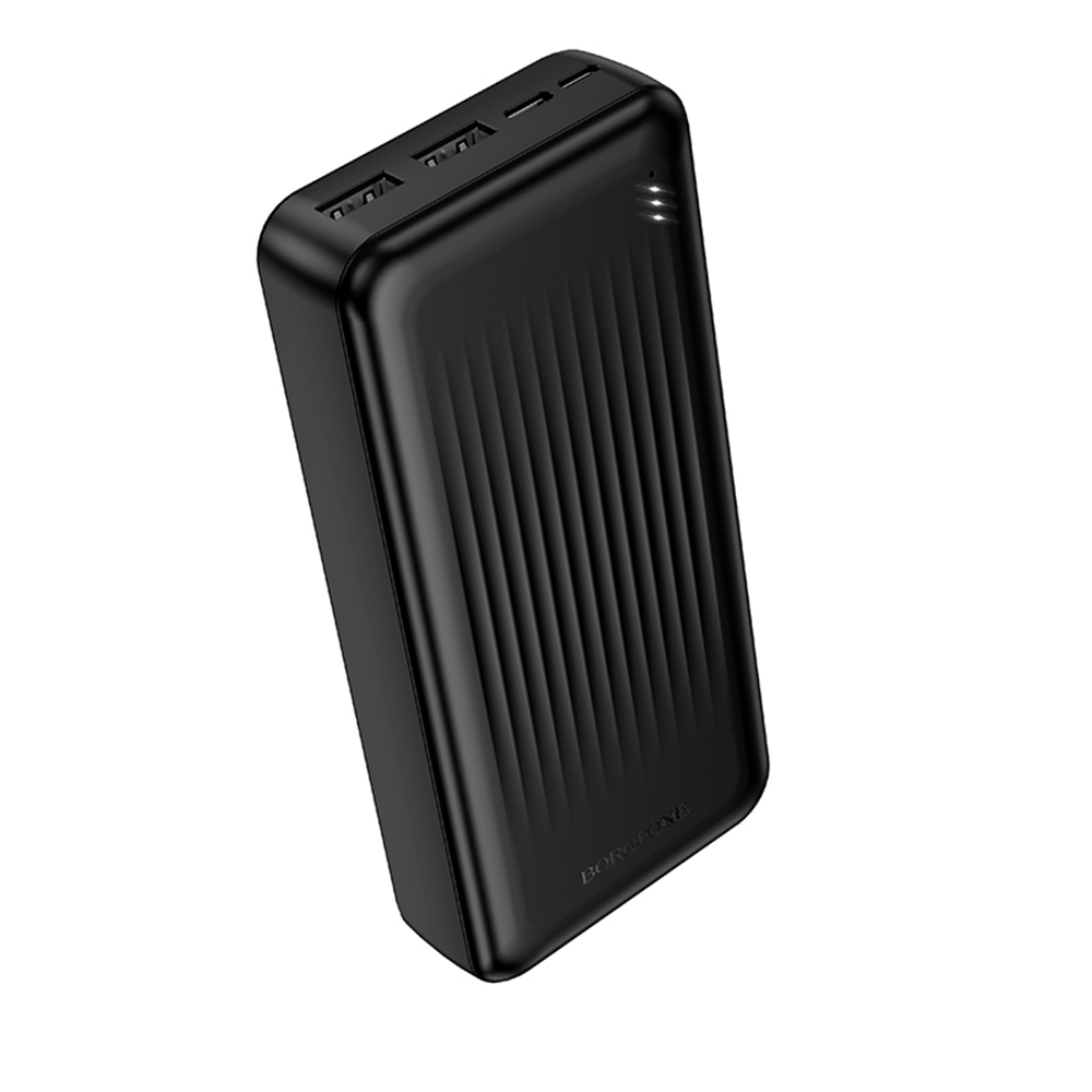 Borofone powerbanka BJ78A 20000mAh 2x USB USB-C Micro-USB LED indikátor černá