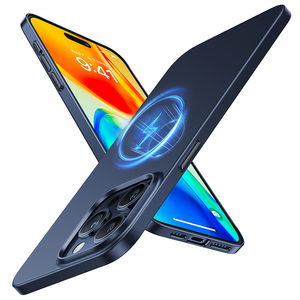 Torras OriginFit-Mag Series kryt pro iPhone 15 Pro tmavě modrý