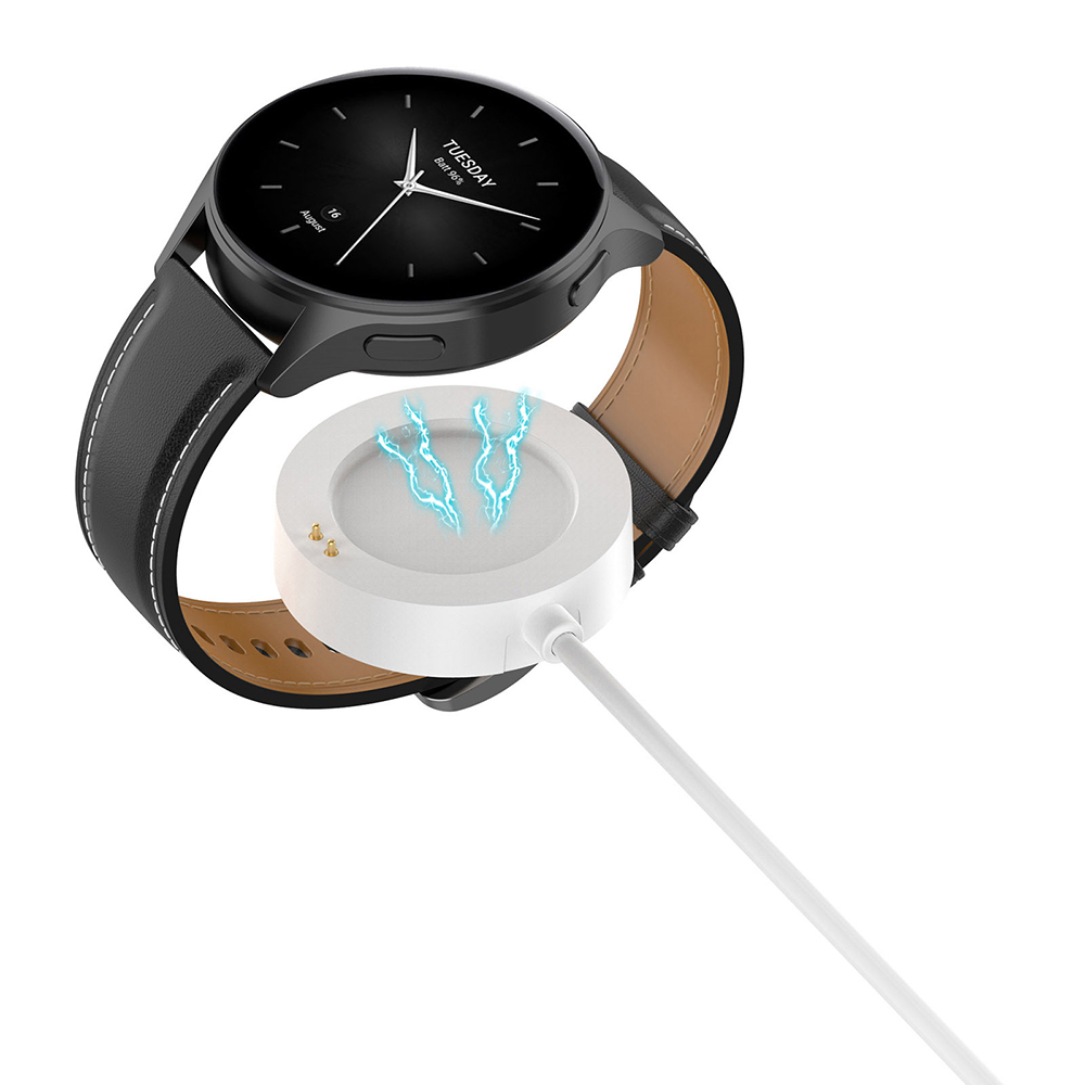 Techsuit bezdrátový nabíjecí kabel (TXC5) pro Xiaomi Watch S4 2 S3 H1 Watch2 Pro S2 bílý