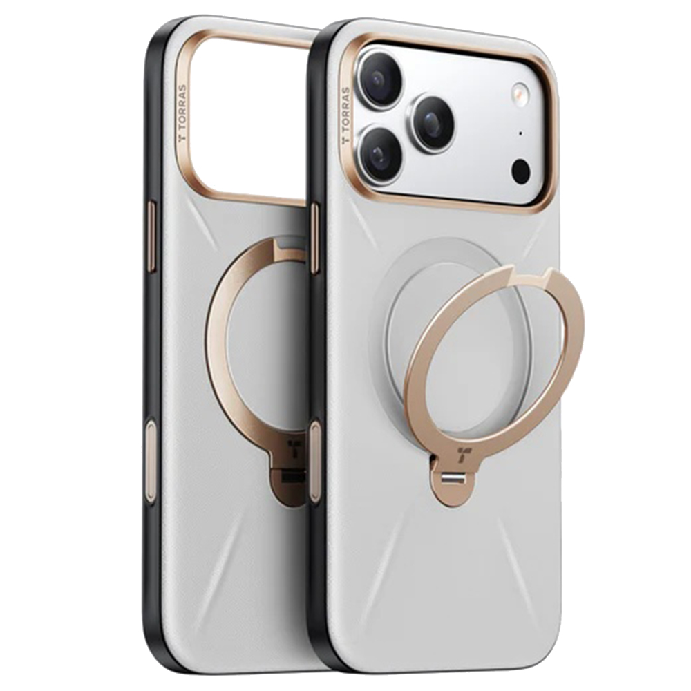 Torras QPRO Leather Series iPhone 17 Pro šedý