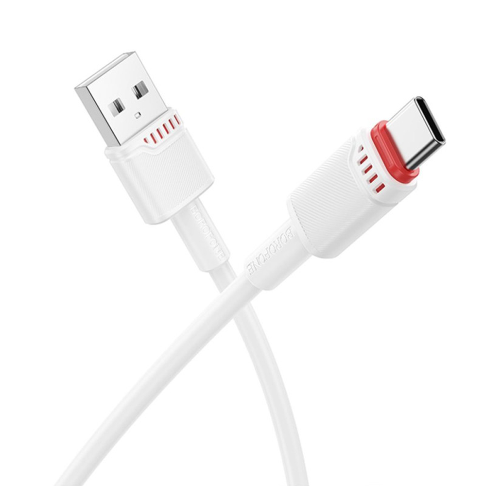Borofone datový kabel Beneficio Series BX110 USB na Type-C 3A 1m bílý