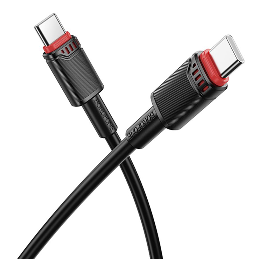 Borofone datový kabel Beneficio Series BX110 Type-C na Type-C 60W 1m černý
