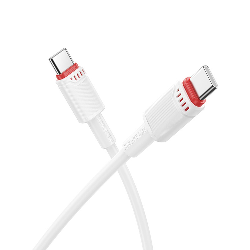 Borofone datový kabel Beneficio Series BX110 Type-C na Type-C 60W 1m bílý