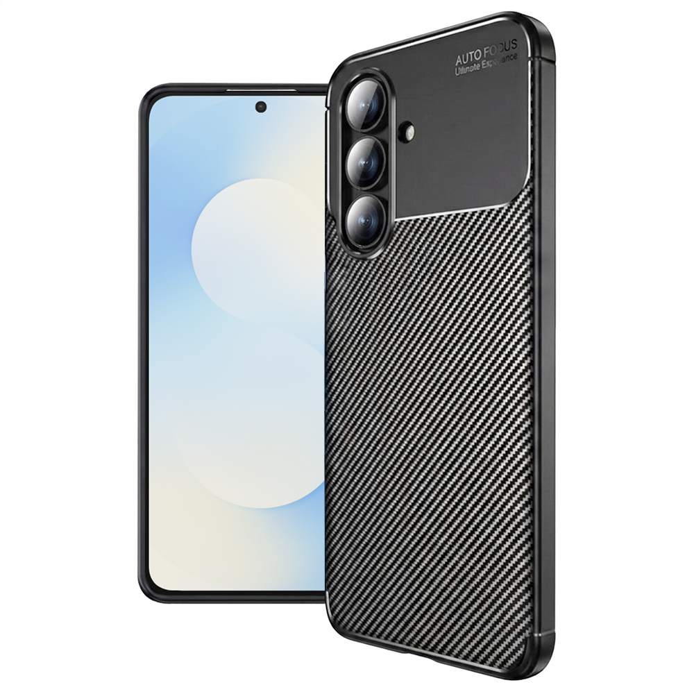 Techsuit CarbonFiber Samsung Galaxy S25 FE černý