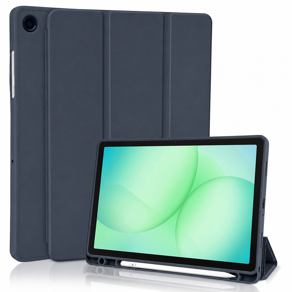 Techsuit Flex Trifold Samsung Galaxy Tab A11 Plus A9 Plus tmavě modrá