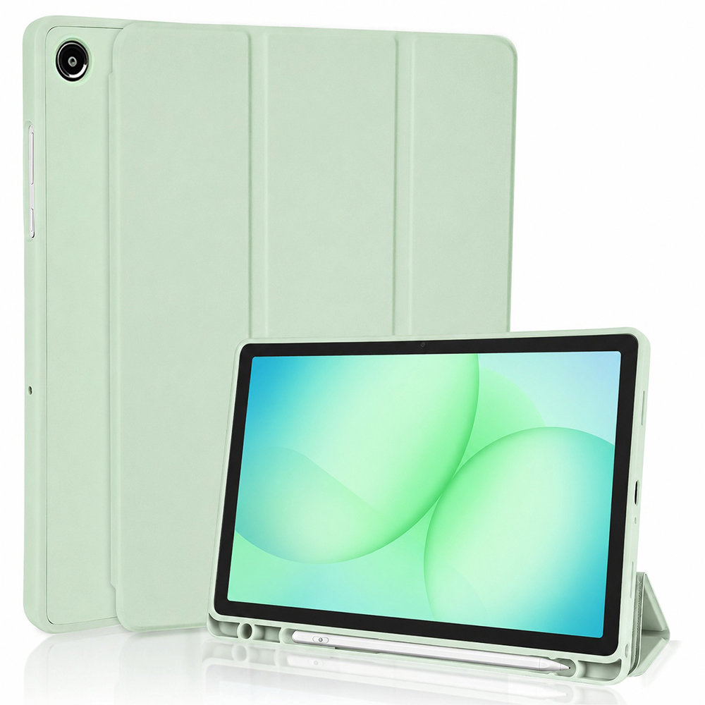 Techsuit flex trifold s držákem na tužku Samsung Galaxy Tab A11 Plus A9 Plus matcha zelená