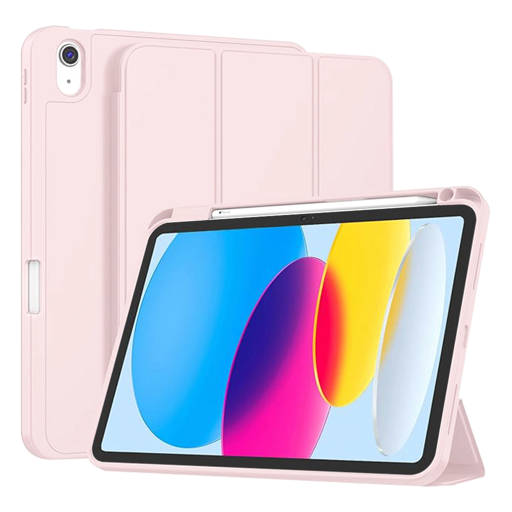 Techsuit Flex Trifold s držákem na tužku iPad 10 11 růžový