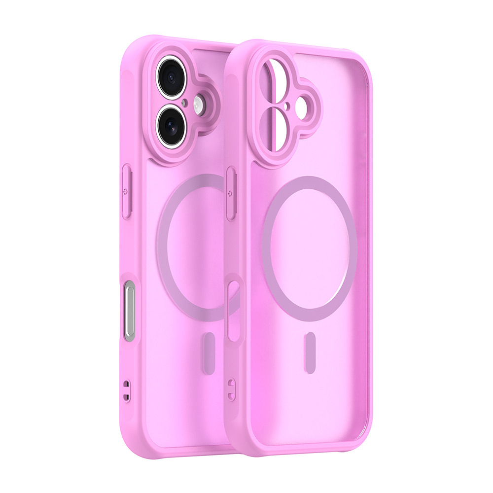Techsuit HaloFrost II MagSafe kryt pro iPhone 16 růžový