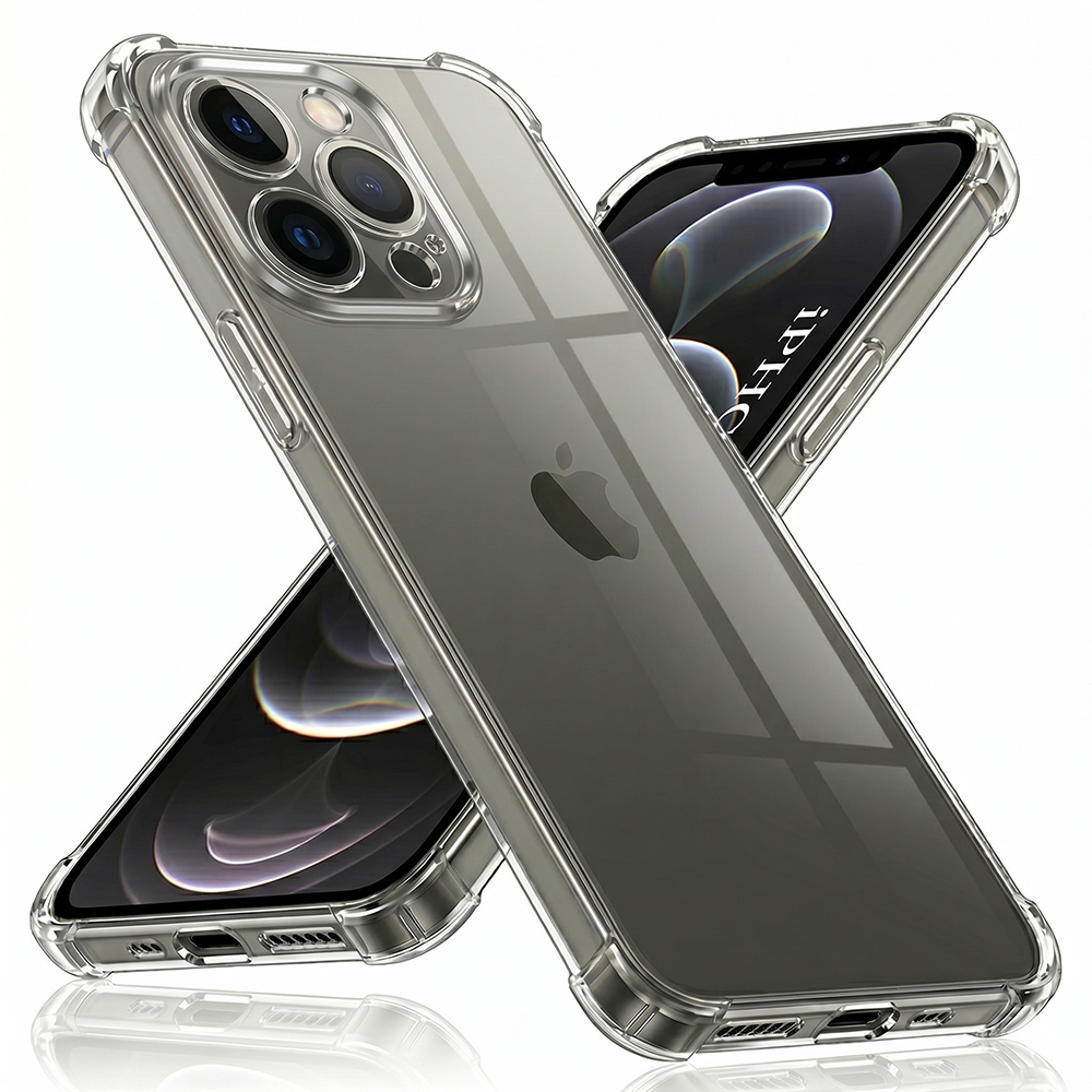 Techsuit Shockproof Clear Silicone pro iPhone 12 Pro čirý
