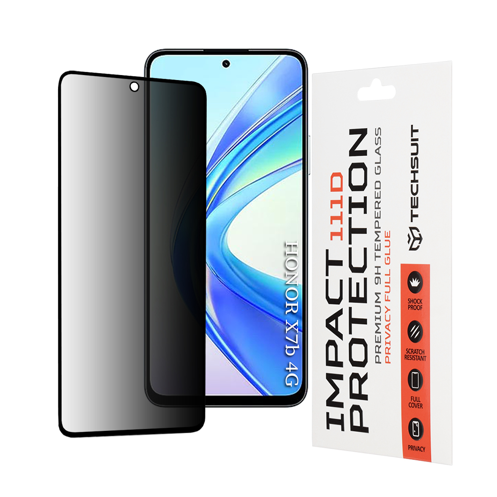 Techsuit 111D Privacy Full Glue pro Honor X7b X7b 5G 90 SMART černá