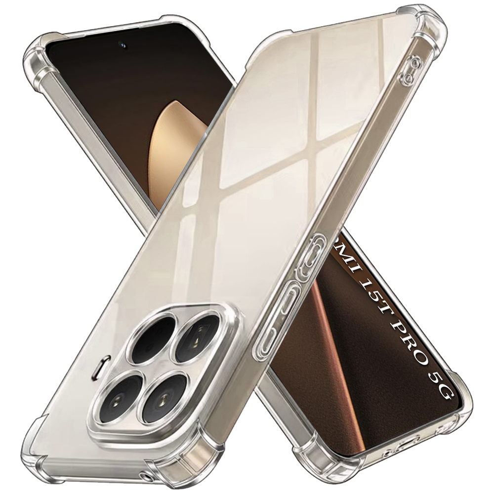 Techsuit shockproof clear silikon pro Xiaomi 15T Pro čirý