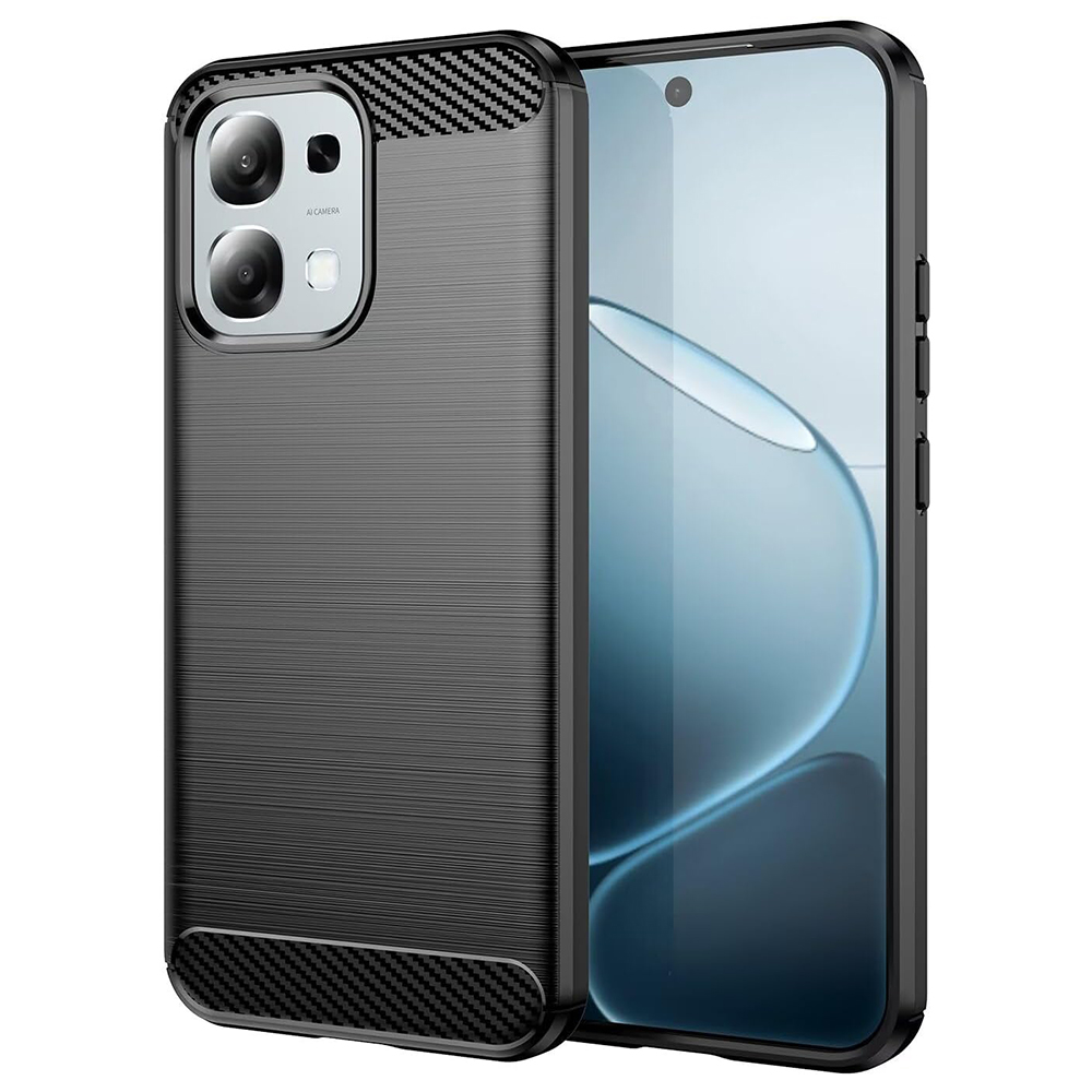 Techsuit carbon silikonové pouzdro pro Oppo A6 Pro 4G/5G černé