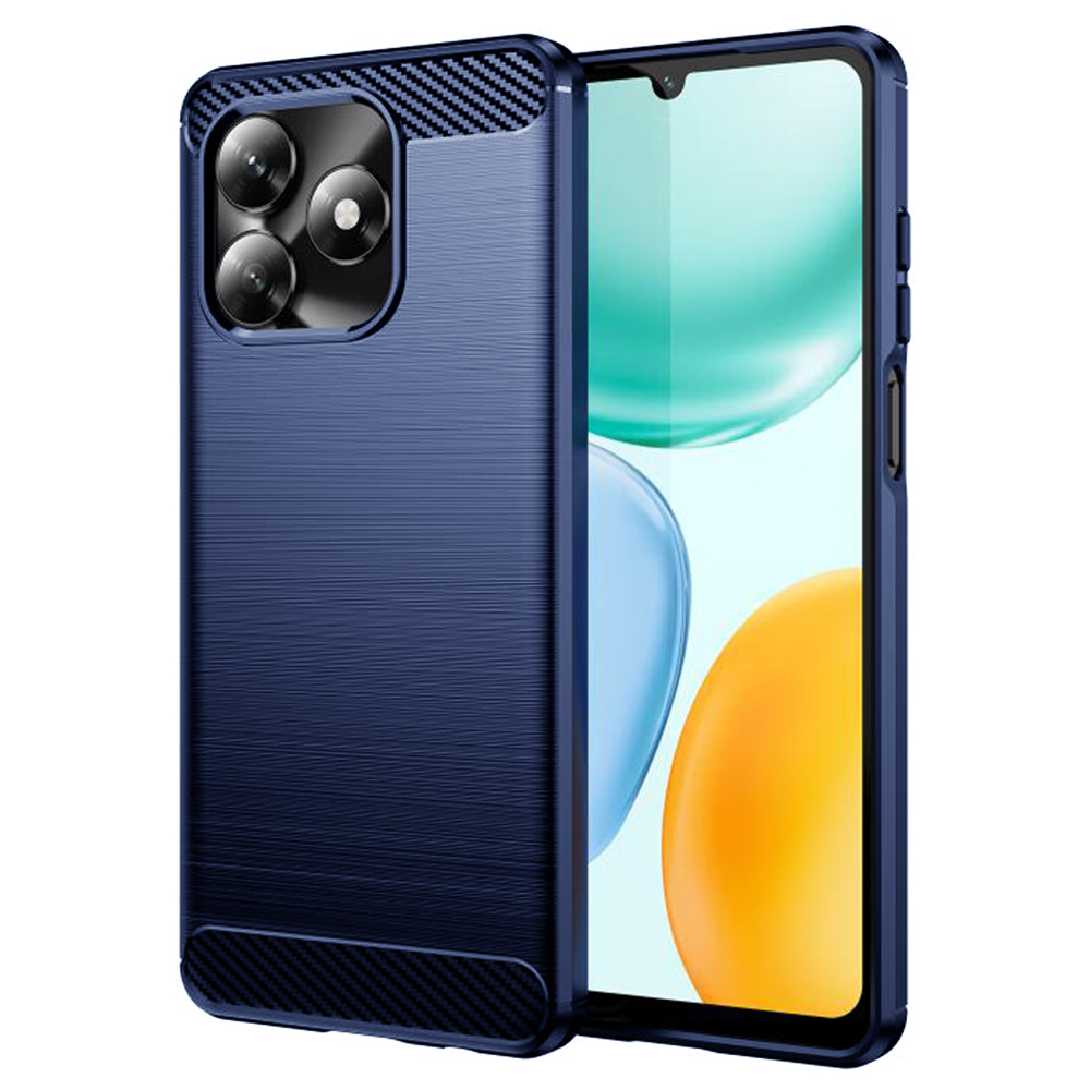 Techsuit Carbon Silicone kryt pro Honor X5c Plus modrý